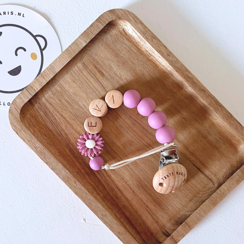Speenkoord met naam | Flower