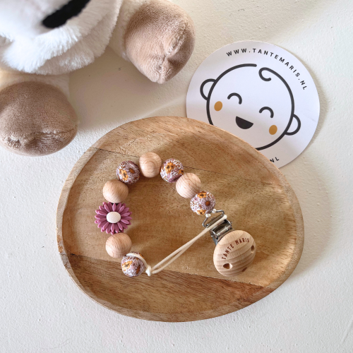 Speenkoord zonder naam | Round Basic | Flower