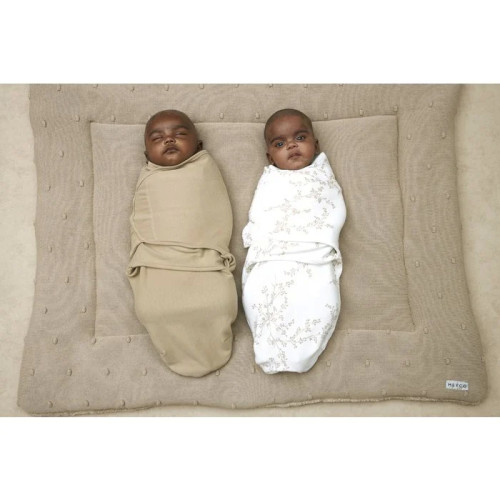 Meyco Baby SwaddleMeyco inbakerdoek Branches - Sand