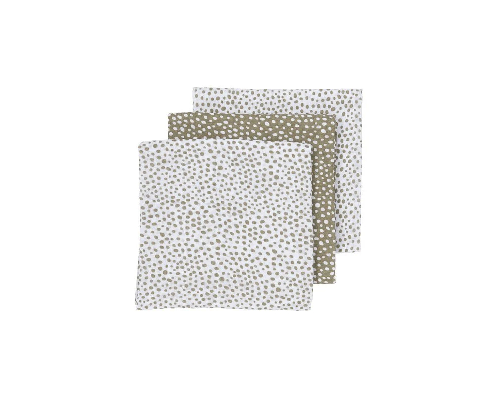 3-Pack hydrofiele monddoeken (30x30cm) | Taupe | Los product | Brievenbusproof