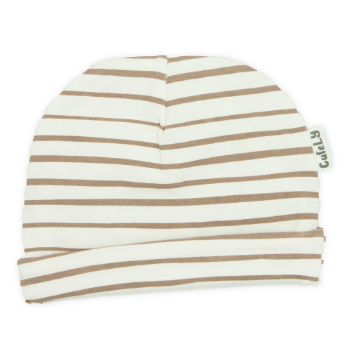 Beanie | Strepen | Off white | Newborn