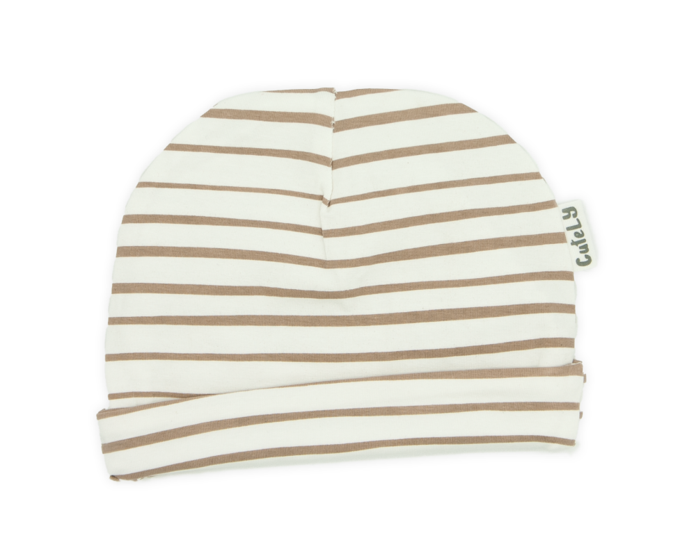 Beanie | Strepen | Off white | Newborn