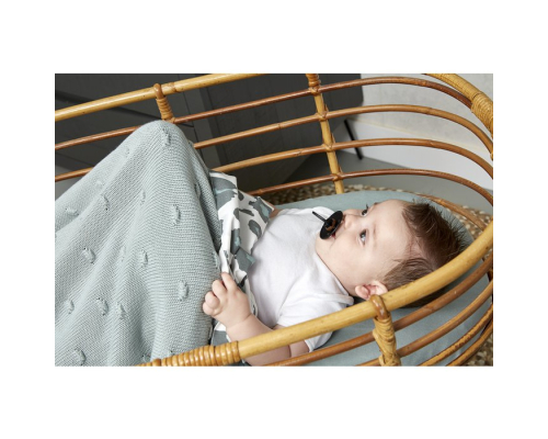 Meyco Baby Knots wiegdeken - munt - 75x100cm | Los product