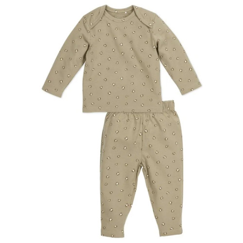 Meyco Baby babypyjama Mini Panther - Sand - maat 62/68