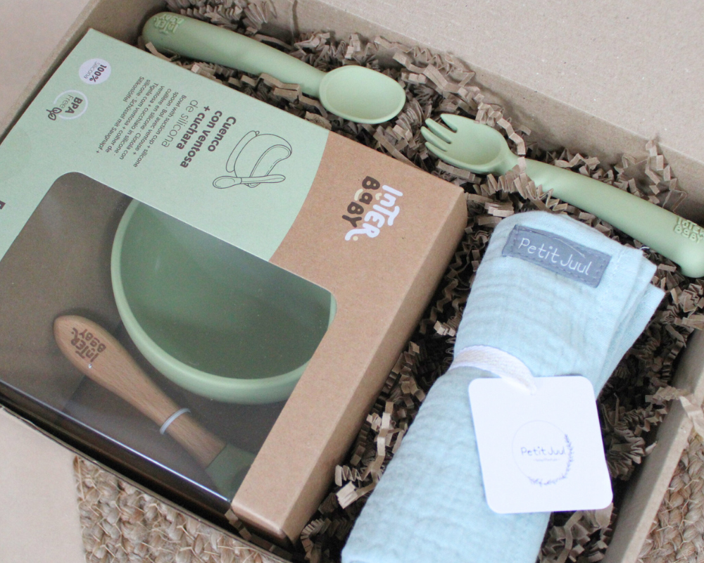 Cadeaubox | Solid food | groen | 6+ mnd | Kraamcadeau