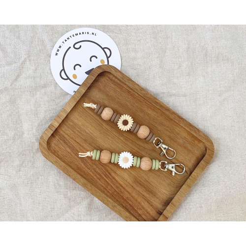 Sleutelhanger zonder naam | Flower | 0+mnd | s25 collectie | Brievenbusproof