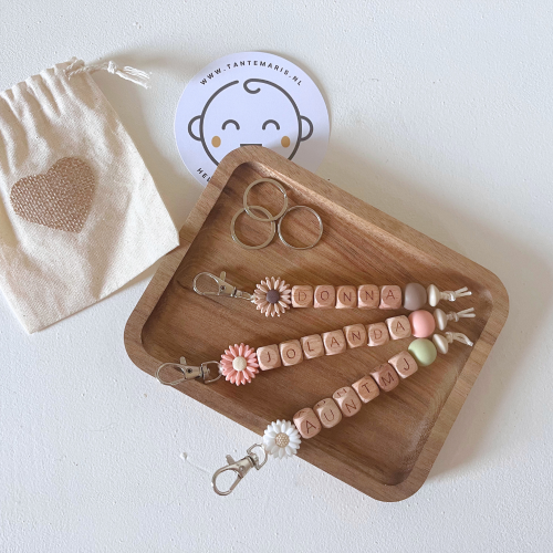 Sleutelhanger | Flowers | 0+mnd | s24 collectie | Brievenbusproof